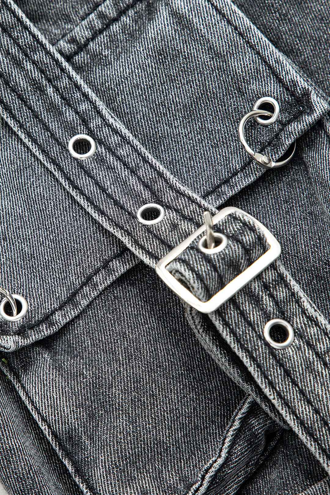 Belted Flap Pocket Denim Mini Skirt - Y2K Aesthetic Cargo Style for Trendy Outfits Belted Flap Pocket Denim Mini Skirt - Y2K Aesthetic Cargo Style for Trendy Outfits