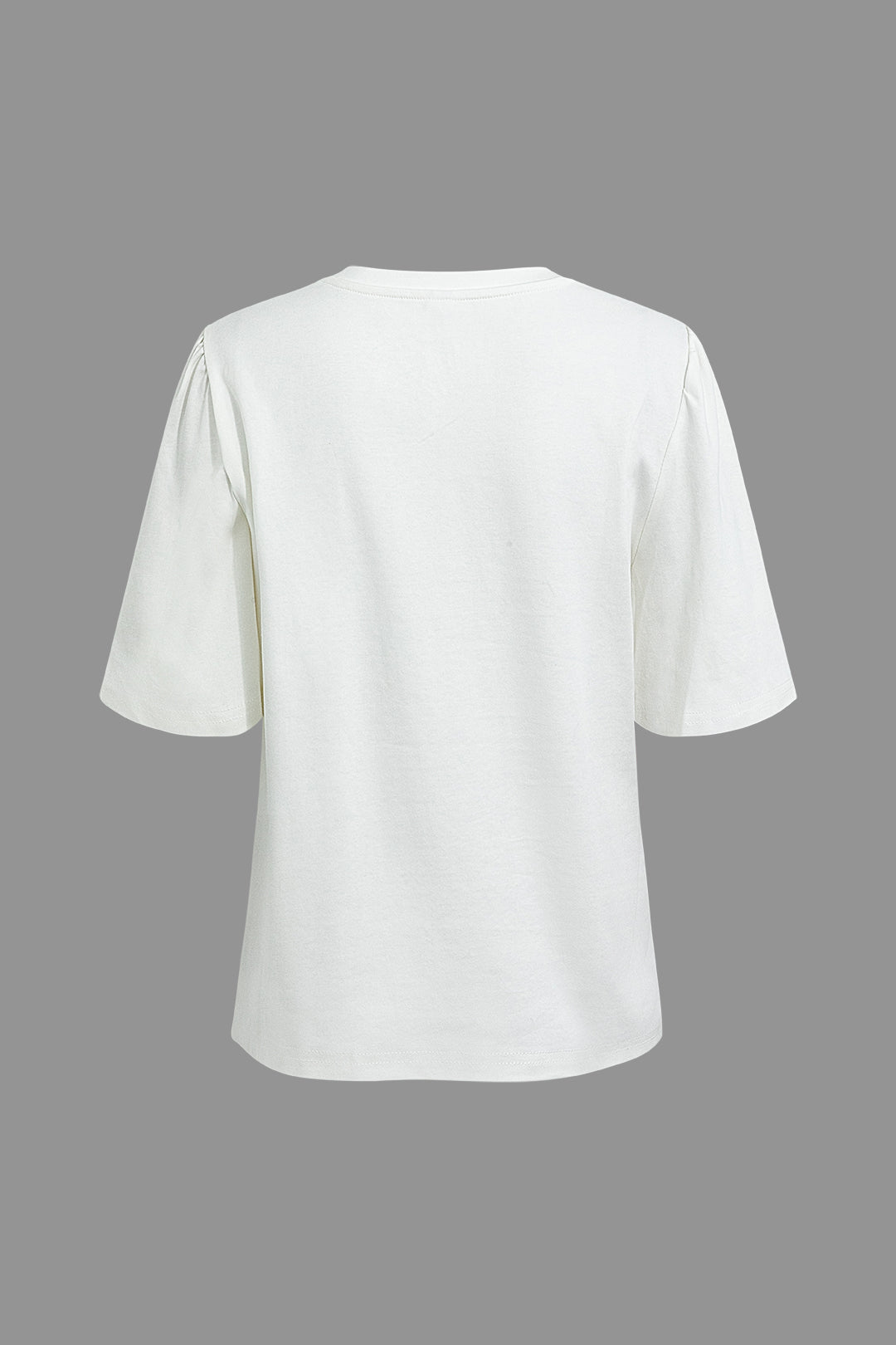 Bikini Print Ruched T-Shirt - Y2K Aesthetic Cute Top for Summer Vibes and Beach Days Bikini Print Ruched T-Shirt - Y2K Aesthetic Cute Top for Summer Vibes and Beach Days