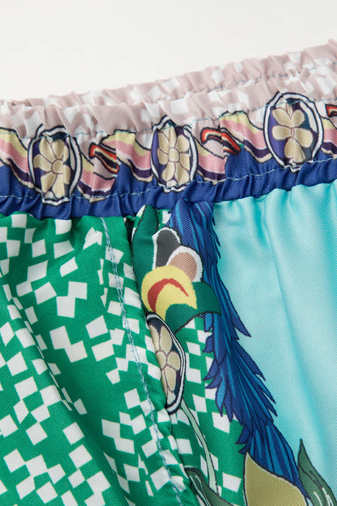 Bird Print Elastic Waist Y2K Aesthetic Straight Leg Pants for Trendy Outfits Bird Print Elastic Waist Y2K Aesthetic Straight Leg Pants for Trendy Outfits