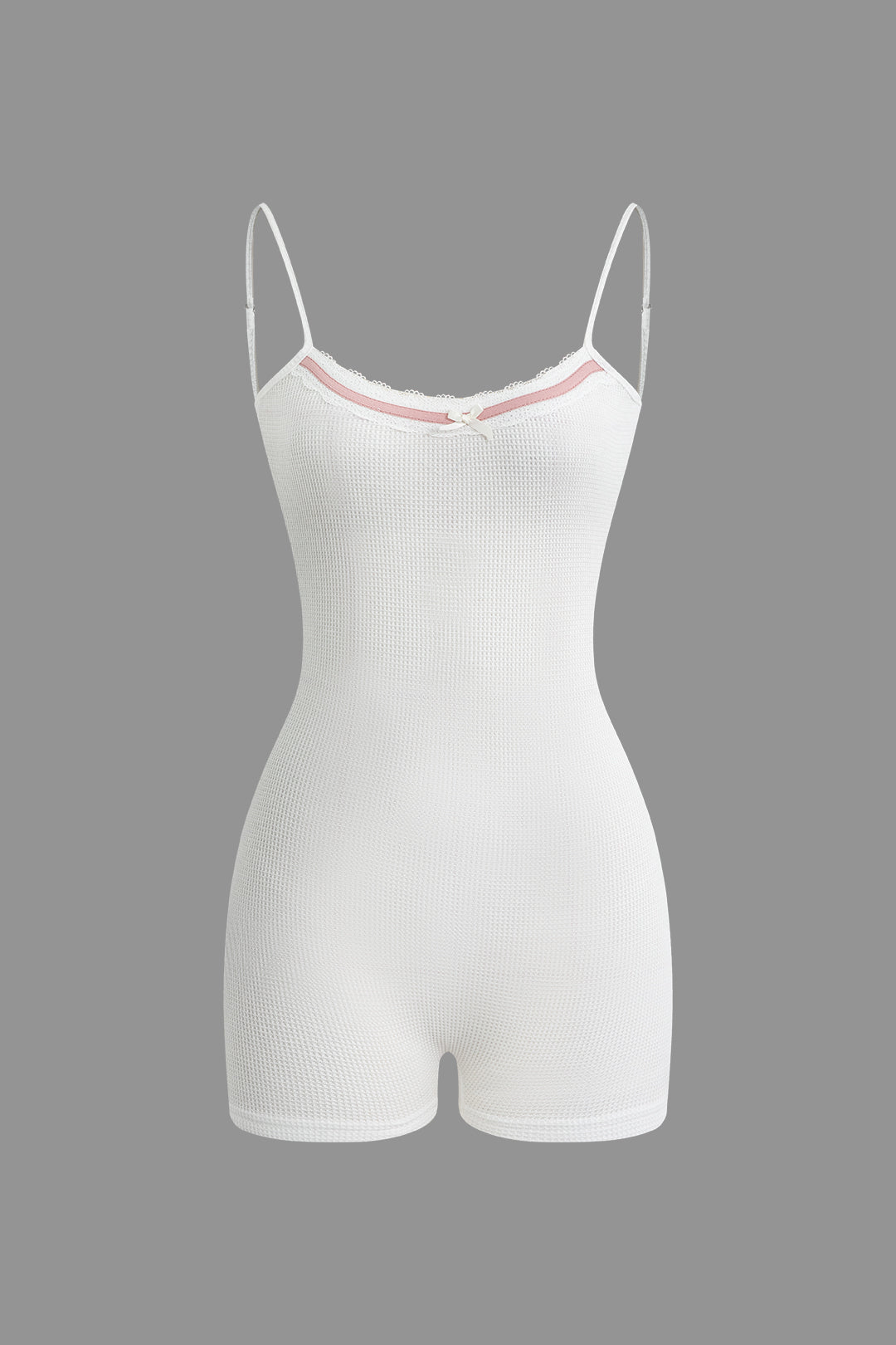 Bow Tie Backless Slip Romper - Y2K Fashion Cute Aesthetic Outfit for Effortless Style