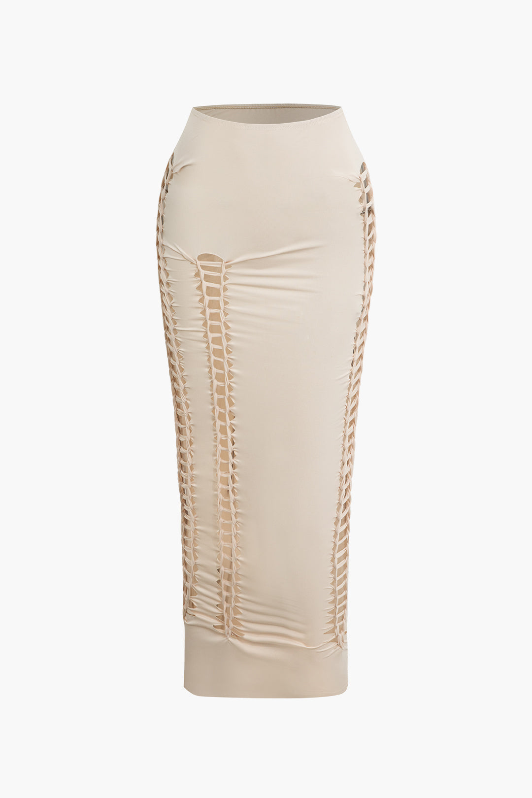 Braided Cut-Out Sleeveless Tank Top & Maxi Skirt Set for Y2K Aesthetic Outfits Braided Cut-Out Sleeveless Tank Top & Maxi Skirt Set for Y2K Aesthetic Outfits