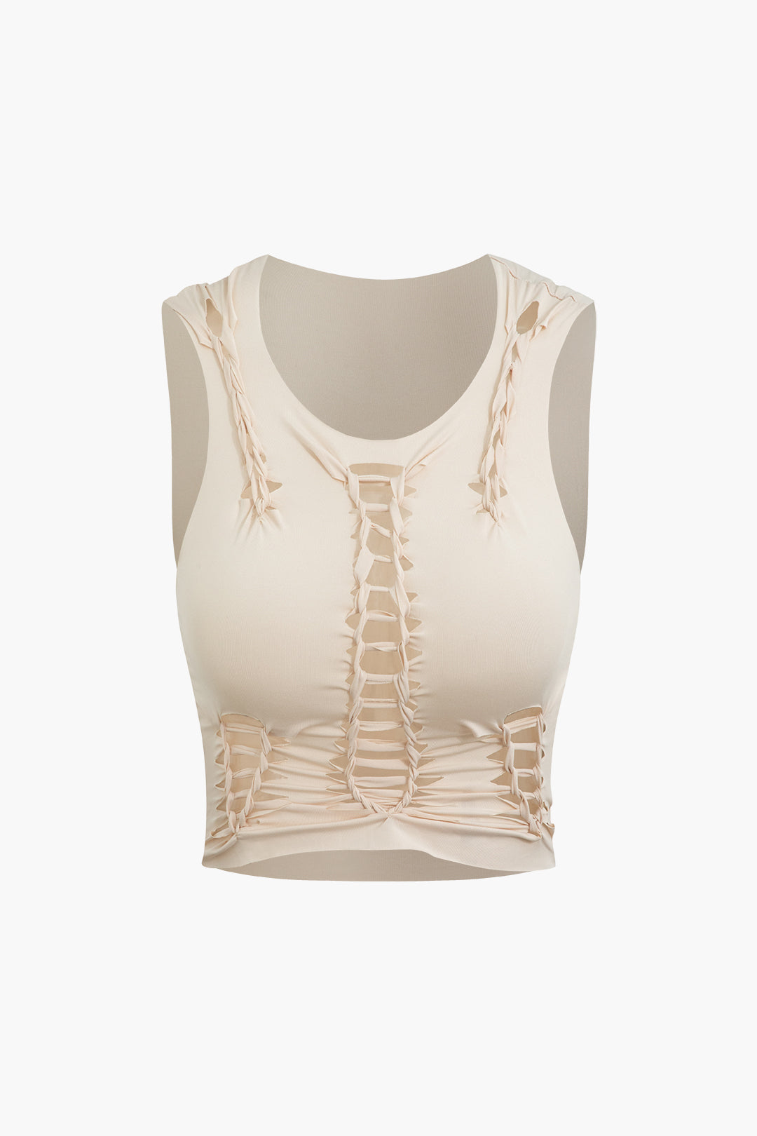 Braided Cut-Out Sleeveless Tank Top & Maxi Skirt Set for Y2K Aesthetic Outfits Braided Cut-Out Sleeveless Tank Top & Maxi Skirt Set for Y2K Aesthetic Outfits