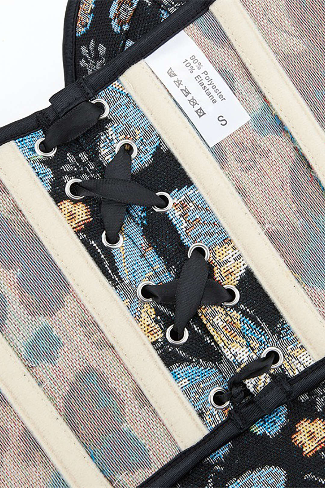 Butterfly Pattern Braided Tie Bustier Tube Top - Y2K Aesthetic Cute Crop Top for Stylish Outfits Butterfly Pattern Braided Tie Bustier Tube Top - Y2K Aesthetic Cute Crop Top for Stylish Outfits