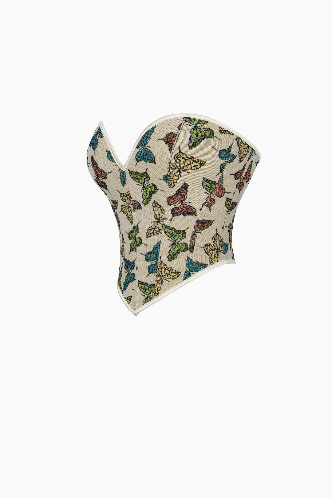 Butterfly Pattern V-neck Tube Top - Y2K Aesthetic Cute Crop Top for Stylish Outfits Butterfly Pattern V-neck Tube Top - Y2K Aesthetic Cute Crop Top for Stylish Outfits