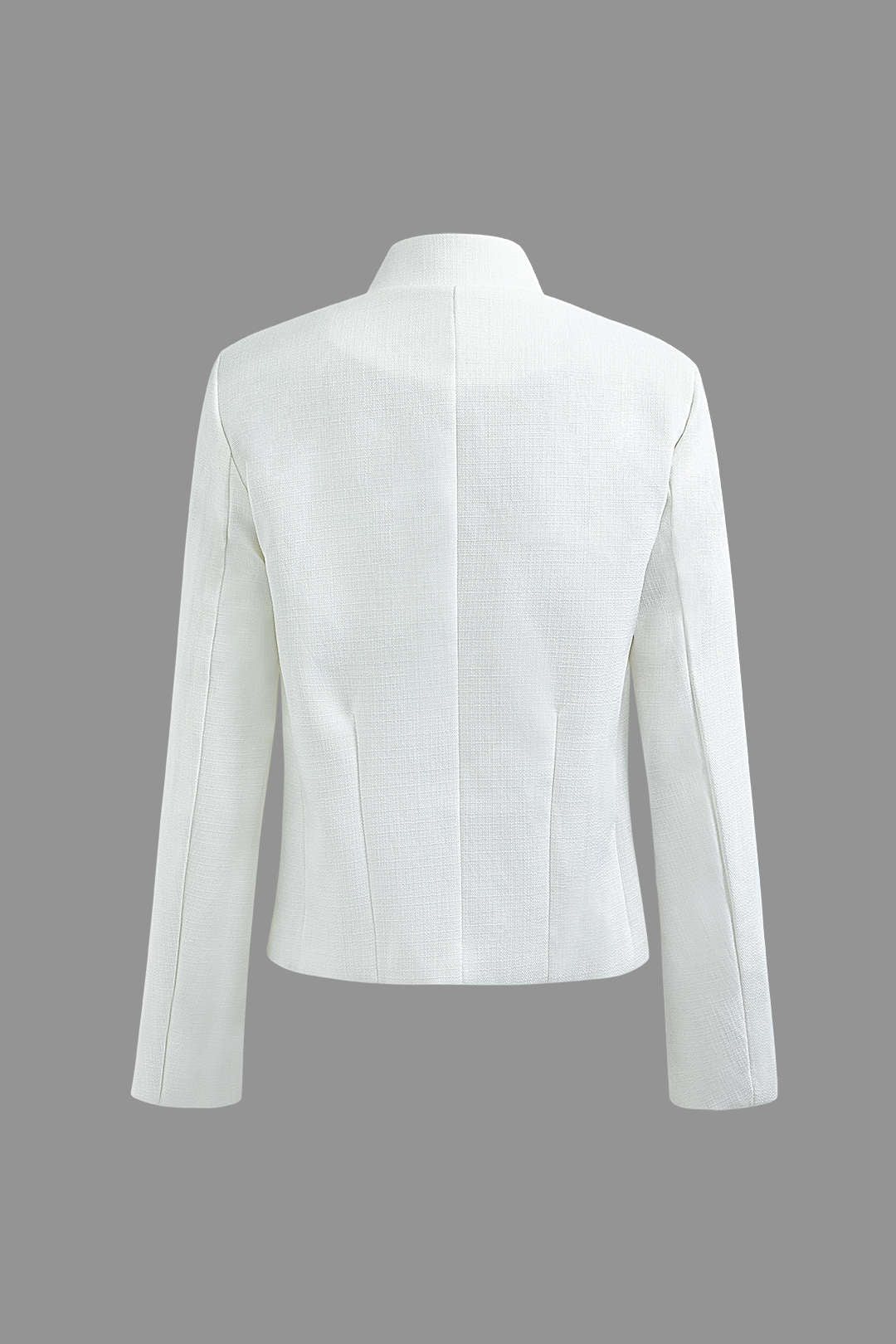 Button Detail Stand Collar Patch Pocket Jacket in Y2K Aesthetic Style for Trendy Looks Button Detail Stand Collar Patch Pocket Jacket in Y2K Aesthetic Style for Trendy Looks