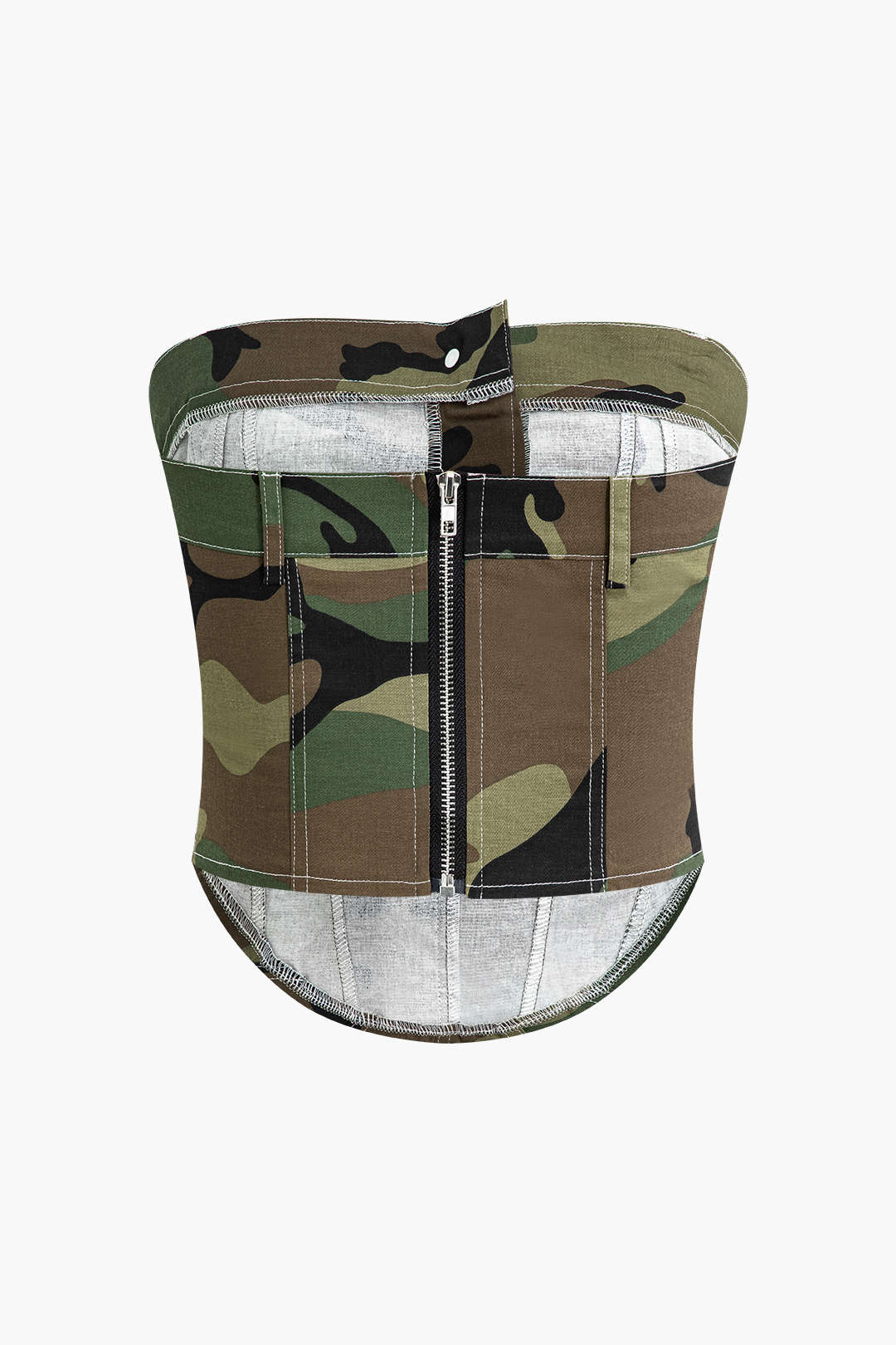 Camo Print Y2K Corset Tube Top - Trendy Grunge Aesthetic Cute Crop Top for Stylish Outfits Camo Print Y2K Corset Tube Top - Trendy Grunge Aesthetic Cute Crop Top for Stylish Outfits