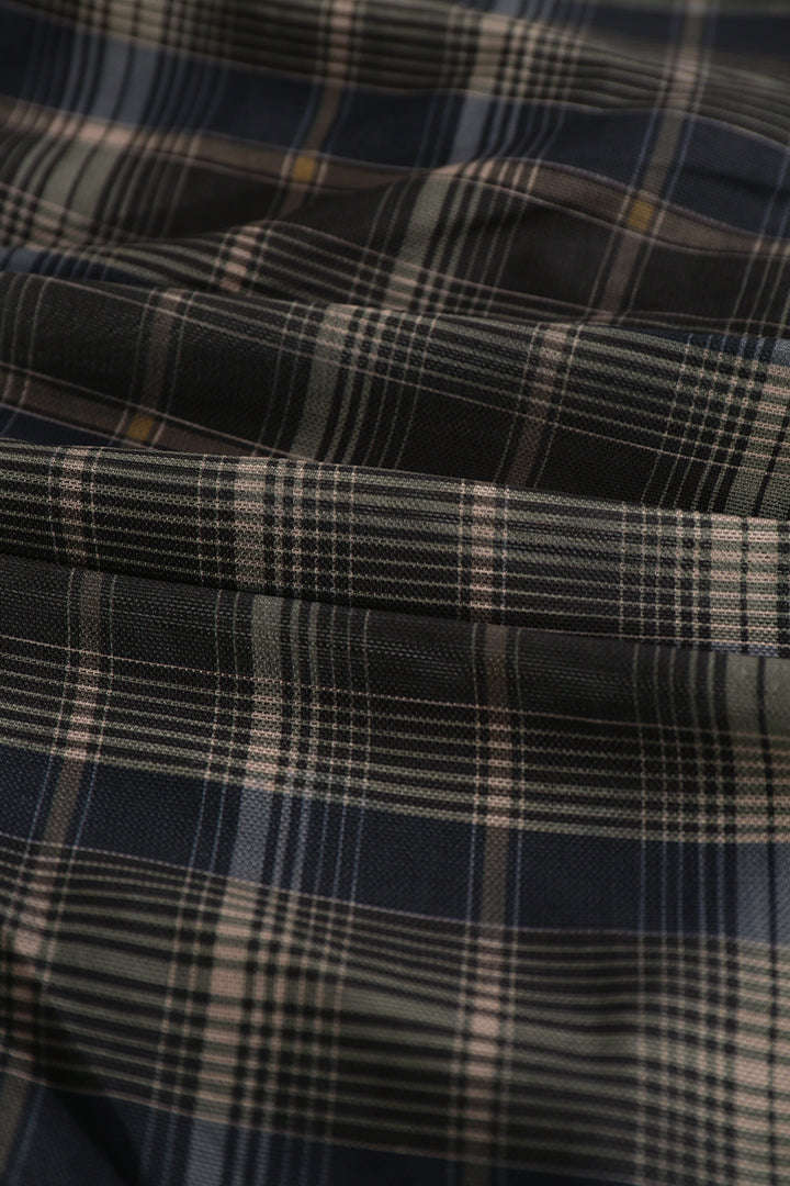 Checkered Vintage Playsuit with Square Neck and Flutter Sleeves for Y2K Aesthetic Checkered Vintage Playsuit with Square Neck and Flutter Sleeves for Y2K Aesthetic