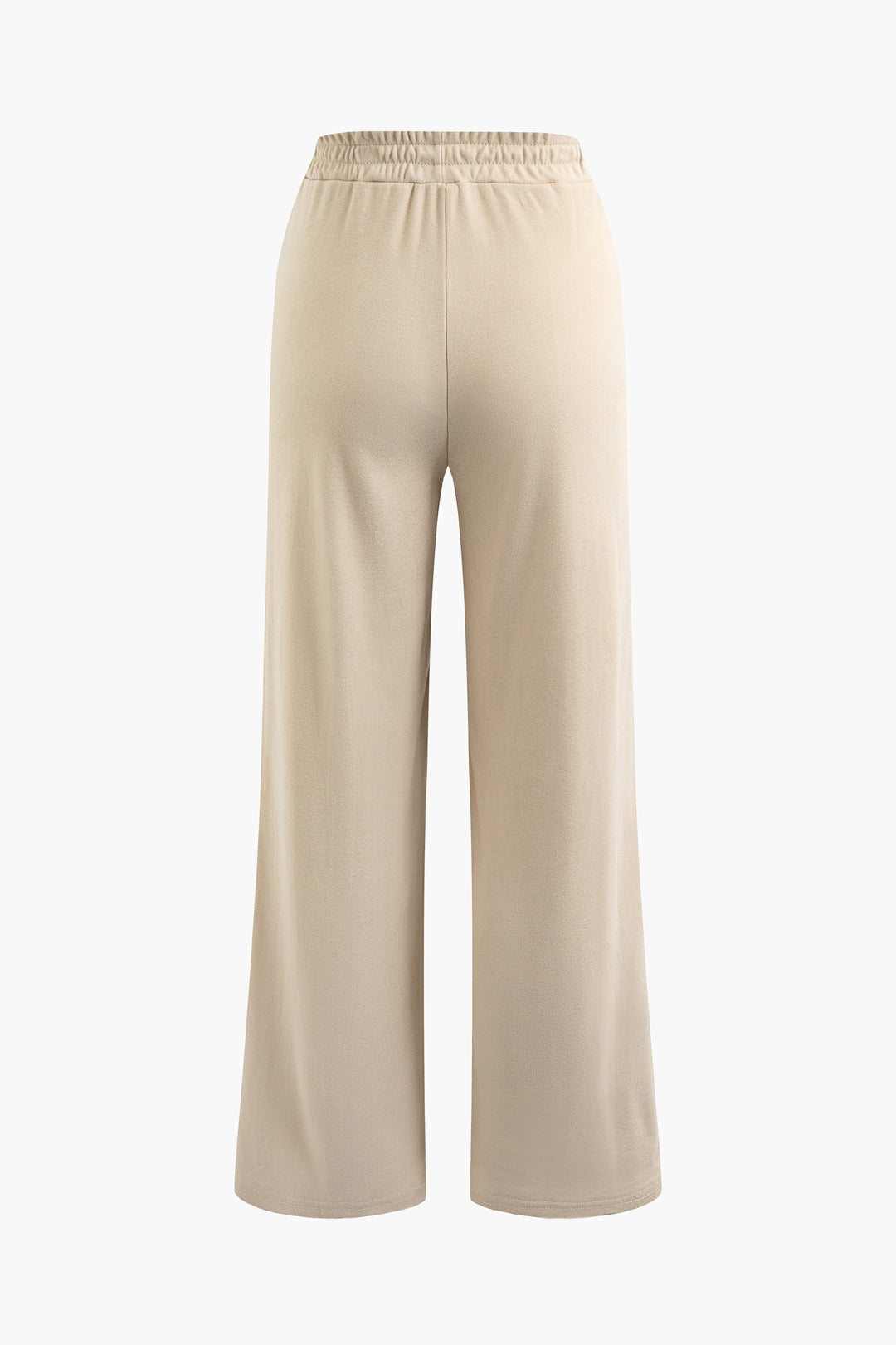 Chic Asymmetrical Long Sleeve Top with Elastic Waist Straight Leg Pants Set for Y2K Style Chic Asymmetrical Long Sleeve Top with Elastic Waist Straight Leg Pants Set for Y2K Style