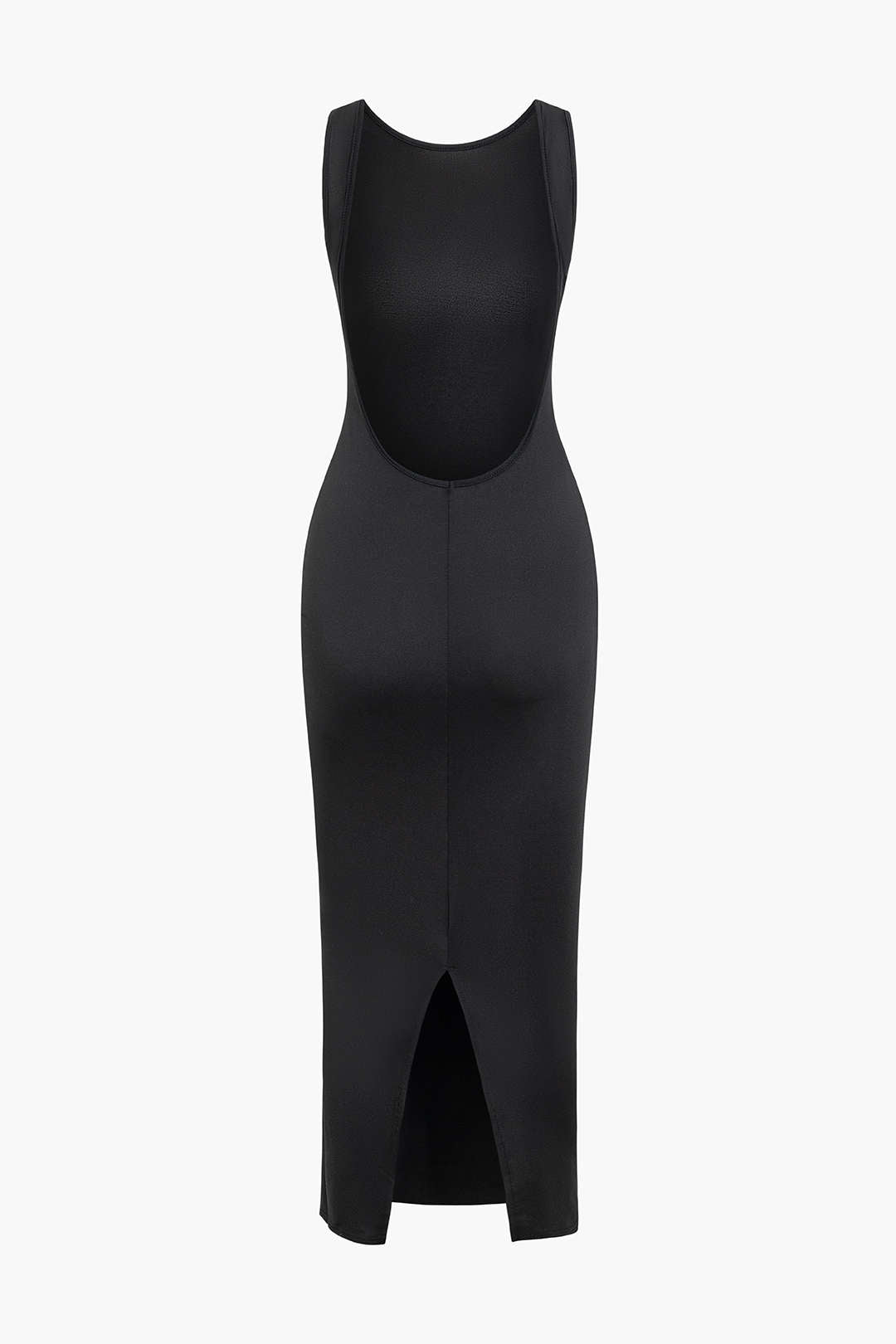 Chic Backless Slit Sleeveless Maxi Dress for Y2K Fashion & Coquette Aesthetic Vibes Chic Backless Slit Sleeveless Maxi Dress for Y2K Fashion & Coquette Aesthetic Vibes