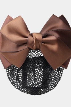 Chic Bow Hairpin Net for Y2K Aesthetic, Coquette Style, and Cute Outfits