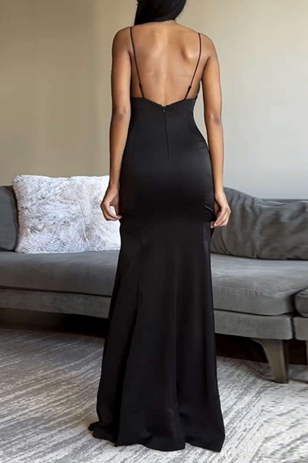 Chic Bowtie Backless Slip Slit Maxi Dress for Y2K Fashion & Coquette Aesthetic Lovers Chic Bowtie Backless Slip Slit Maxi Dress for Y2K Fashion & Coquette Aesthetic Lovers