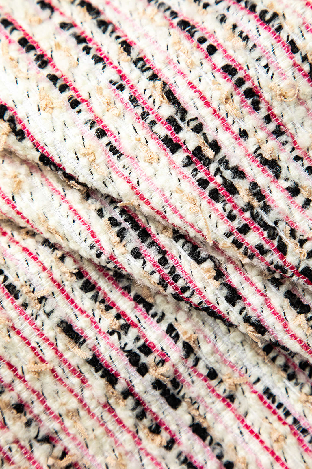 Chic Button Front Round Neck Long Sleeve Tweed Jacket for Y2K and Coquette Aesthetic Chic Button Front Round Neck Long Sleeve Tweed Jacket for Y2K and Coquette Aesthetic