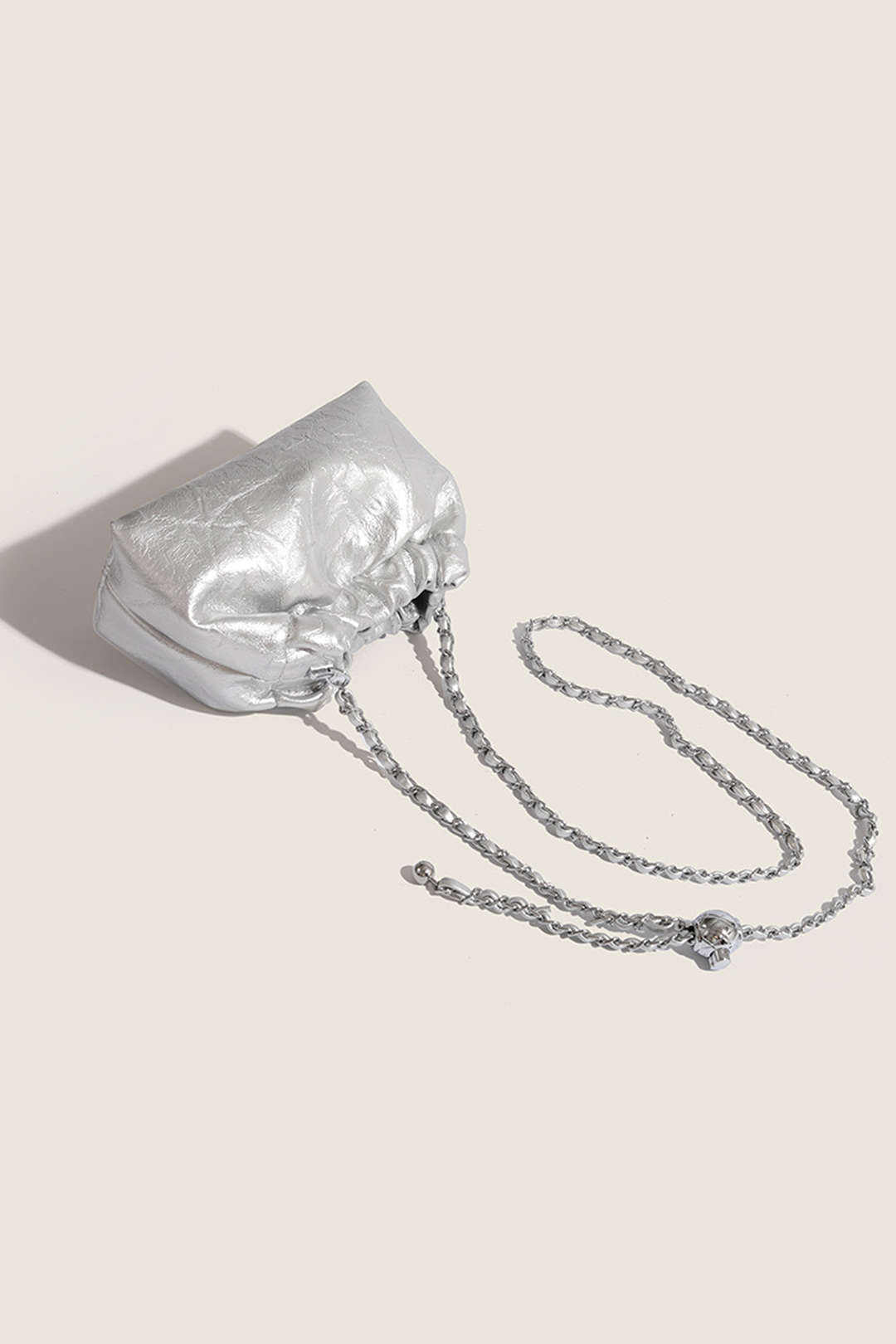 Chic Chain Handle Faux Leather Clutch Bag for Y2K Fashion and Coquette Aesthetic Styles Chic Chain Handle Faux Leather Clutch Bag for Y2K Fashion and Coquette Aesthetic Styles