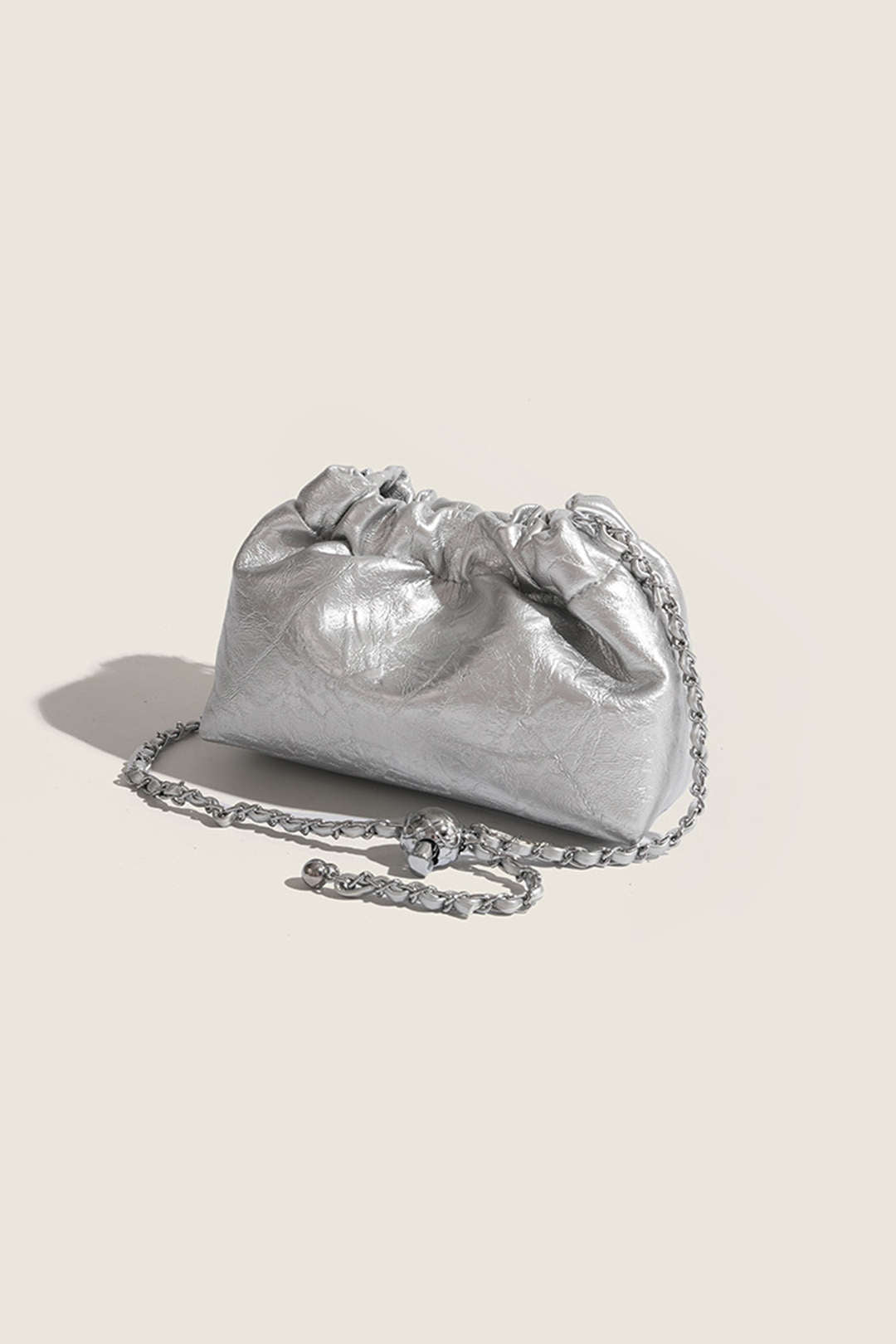 Chic Chain Handle Faux Leather Clutch Bag for Y2K Fashion and Coquette Aesthetic Styles Chic Chain Handle Faux Leather Clutch Bag for Y2K Fashion and Coquette Aesthetic Styles