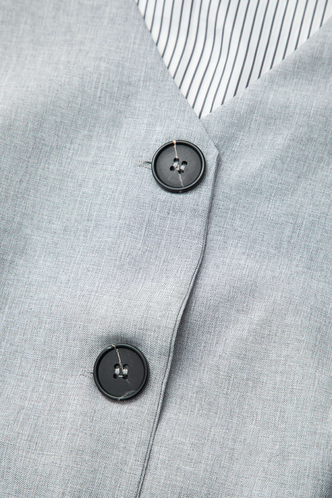 Chic Contrast Pinstripe V-Neck Button-Up Vest & High-Waist Wide-Leg Pants Set Chic Contrast Pinstripe V-Neck Button-Up Vest & High-Waist Wide-Leg Pants Set