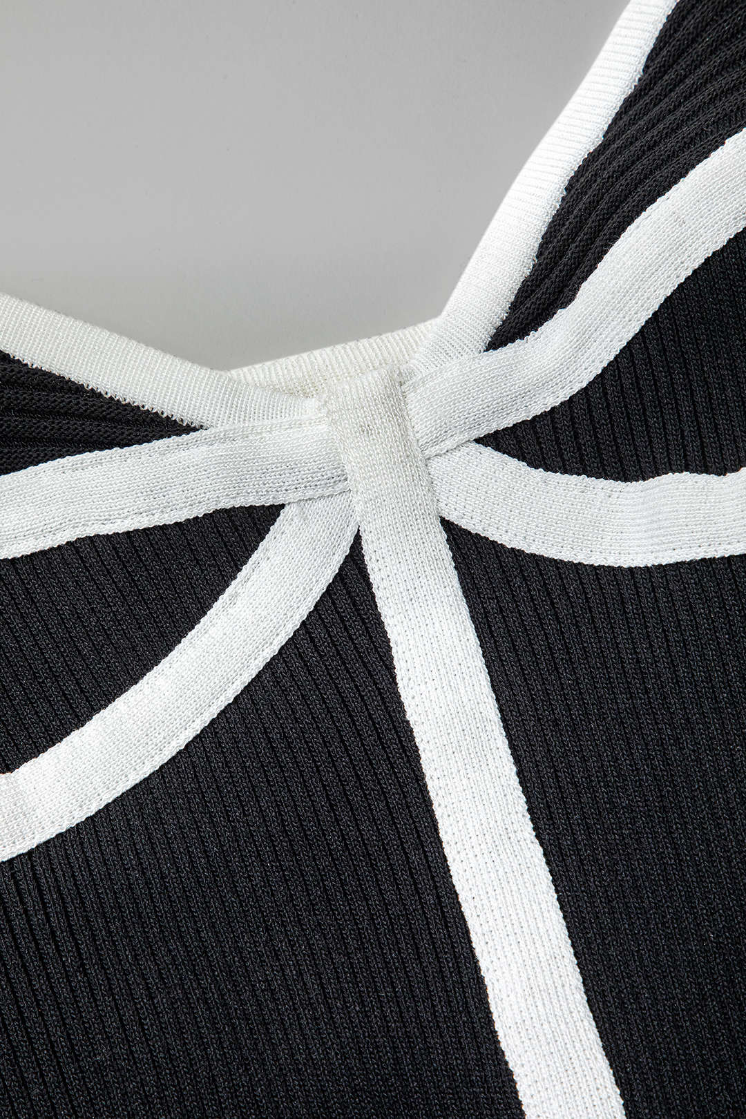 Chic Contrast V-Neck Slip Midi Dress for Y2K Aesthetic and Coquette Style Lovers Chic Contrast V-Neck Slip Midi Dress for Y2K Aesthetic and Coquette Style Lovers