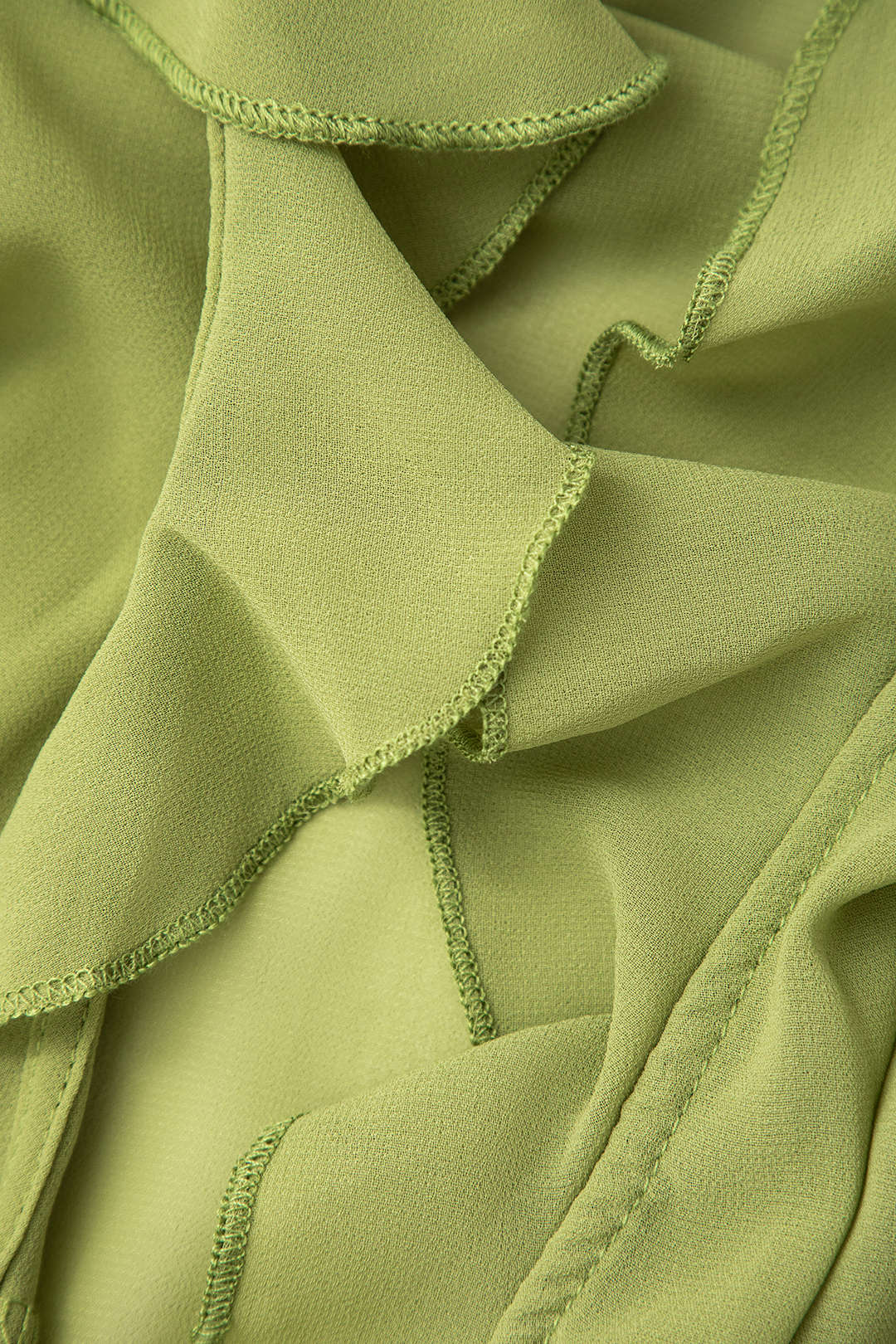 Chic Deep V-Neck Ruffle Tie Front Long Sleeve Crop Top for Y2K and Coquette Aesthetic Chic Deep V-Neck Ruffle Tie Front Long Sleeve Crop Top for Y2K and Coquette Aesthetic