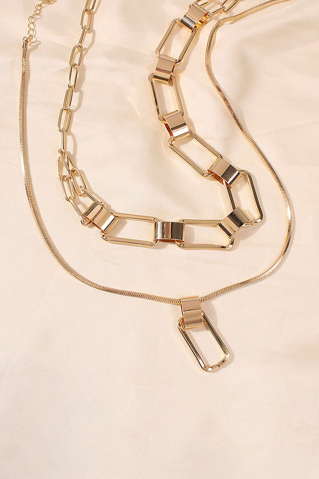 Chic Double Chain Necklace for Y2K Aesthetic and Coquette Style Outfits