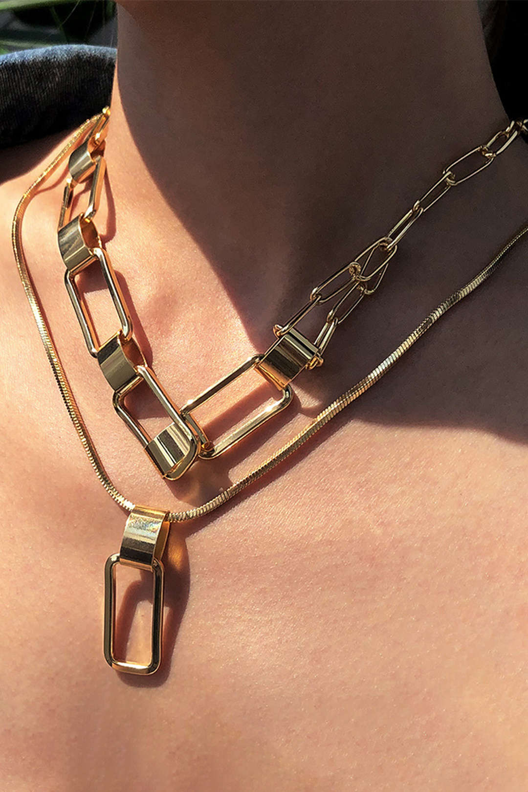 Chic Double Chain Necklace for Y2K Aesthetic and Coquette Style Outfits