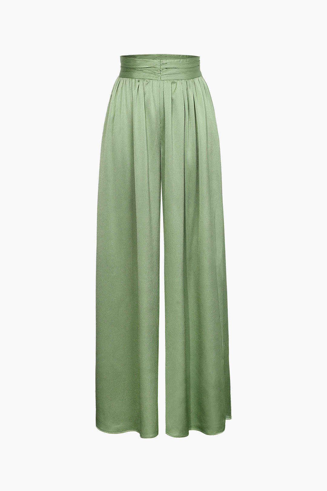 Chic Heavy Satin High-Waisted Wide Leg Pants for Y2K Fashion and Coquette Aesthetic