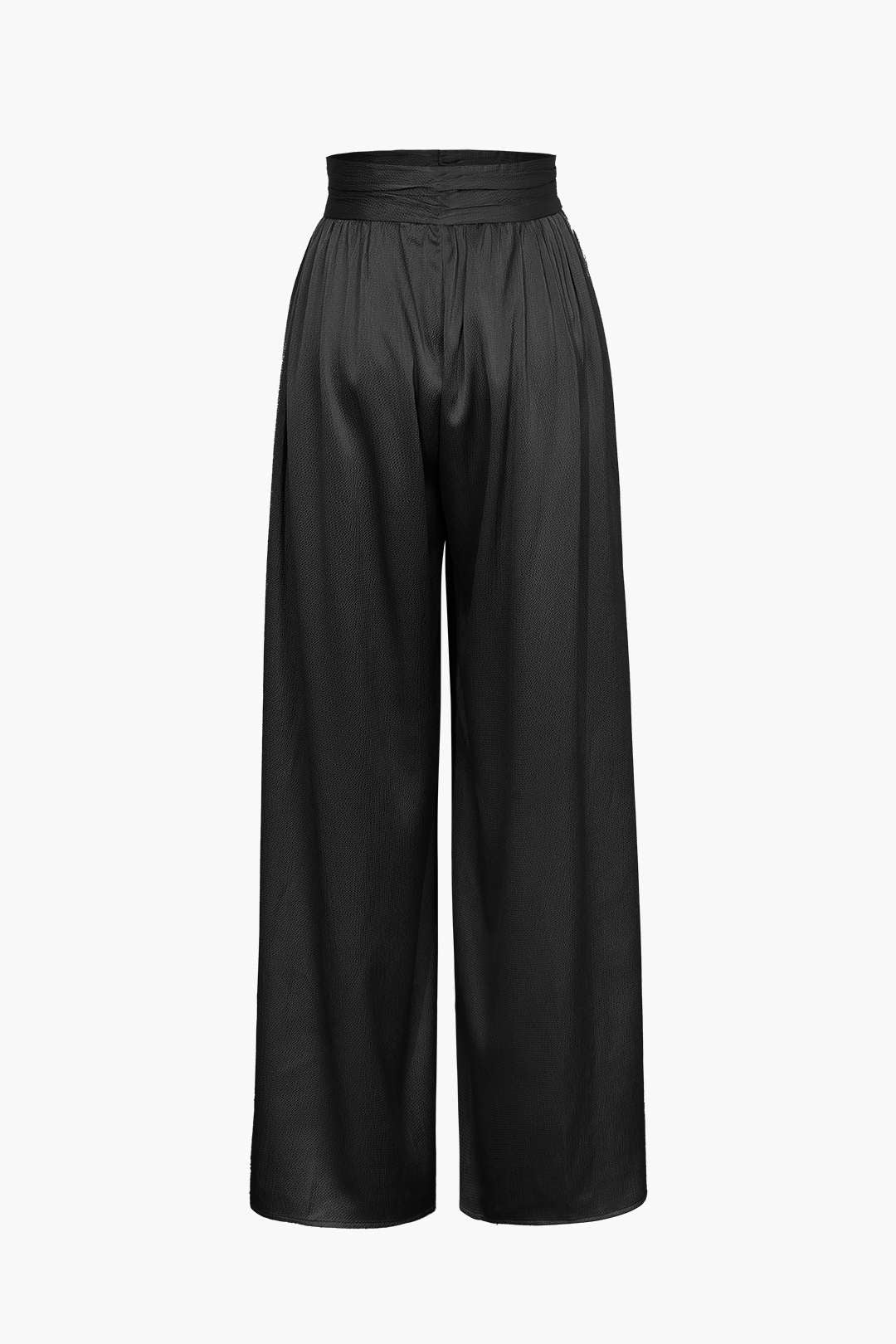 Chic Heavy Satin High-Waisted Wide Leg Pants for Y2K Fashion and Coquette Aesthetic Chic Heavy Satin High-Waisted Wide Leg Pants for Y2K Fashion and Coquette Aesthetic