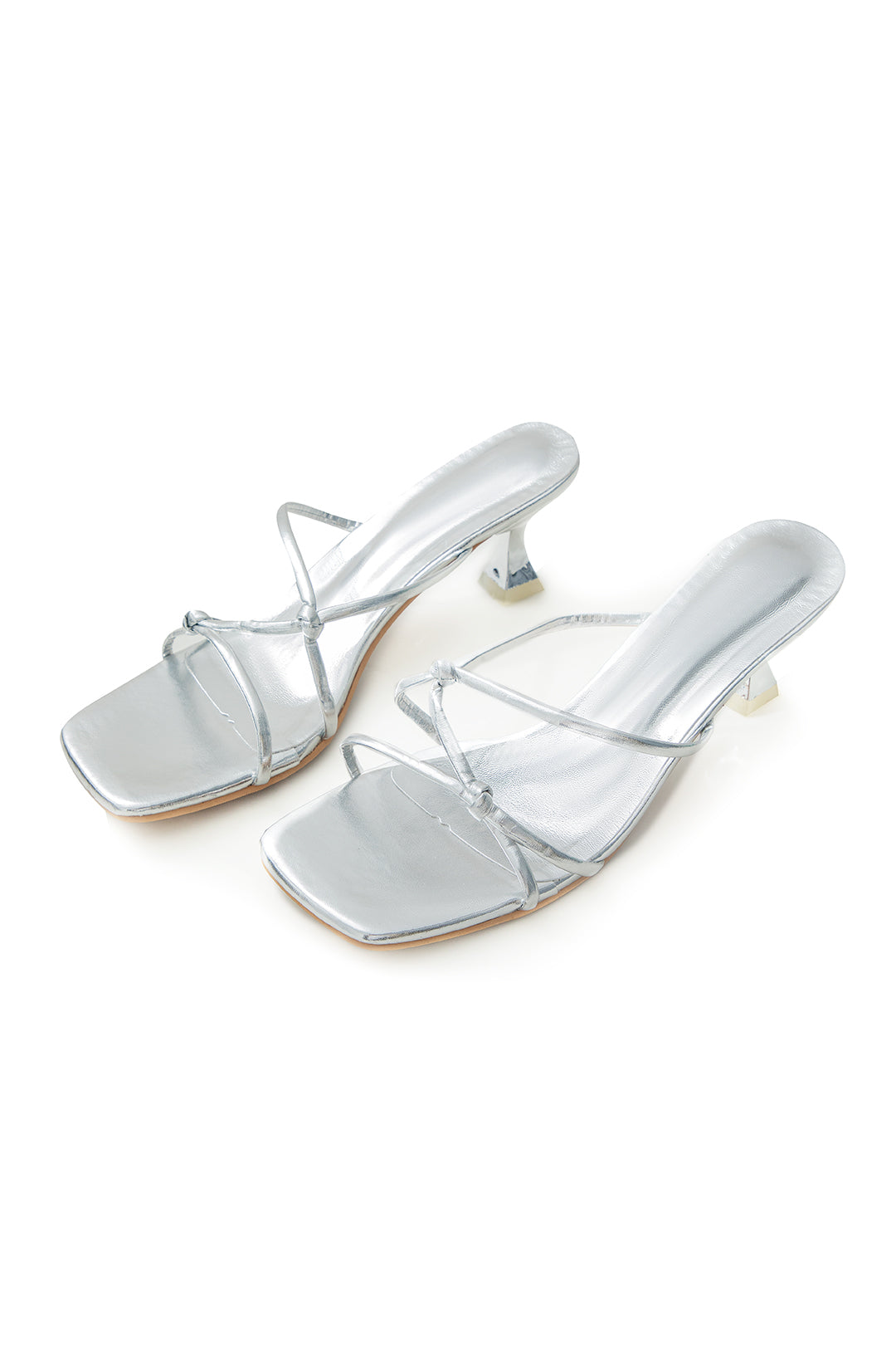 Chic Knot Square Open Toe Heeled Sandals for Y2K Fashion and Coquette Aesthetic Styles