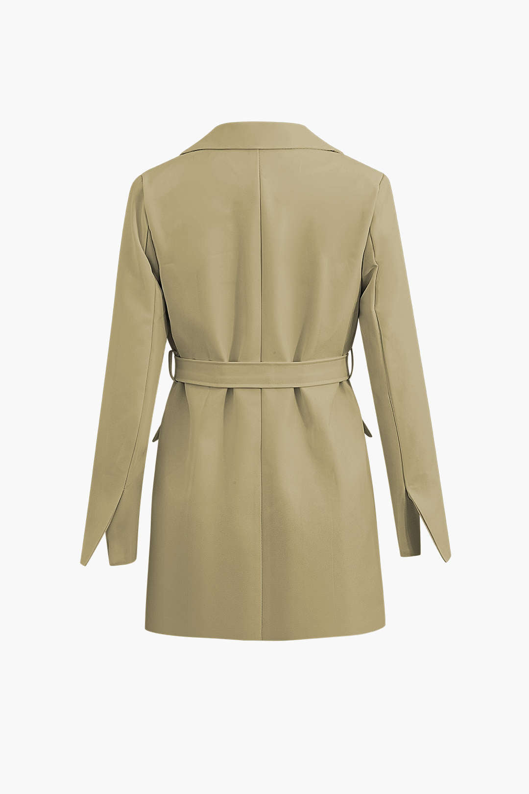 Chic Notched Lapel Tie Waist Blazer for Y2K Fashion and Coquette Aesthetic Outfits Chic Notched Lapel Tie Waist Blazer for Y2K Fashion and Coquette Aesthetic Outfits