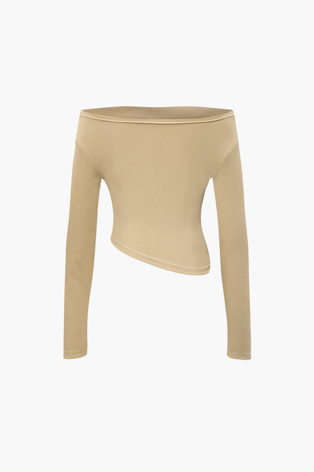 Chic Off Shoulder Ruched Asymmetric Top & Straight Leg Pants Set for Y2K Aesthetic Chic Off Shoulder Ruched Asymmetric Top & Straight Leg Pants Set for Y2K Aesthetic