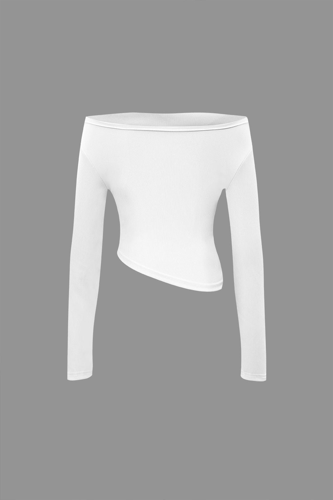 Chic Off Shoulder Ruched Asymmetric Top & Straight Leg Pants Set for Y2K Aesthetic Chic Off Shoulder Ruched Asymmetric Top & Straight Leg Pants Set for Y2K Aesthetic