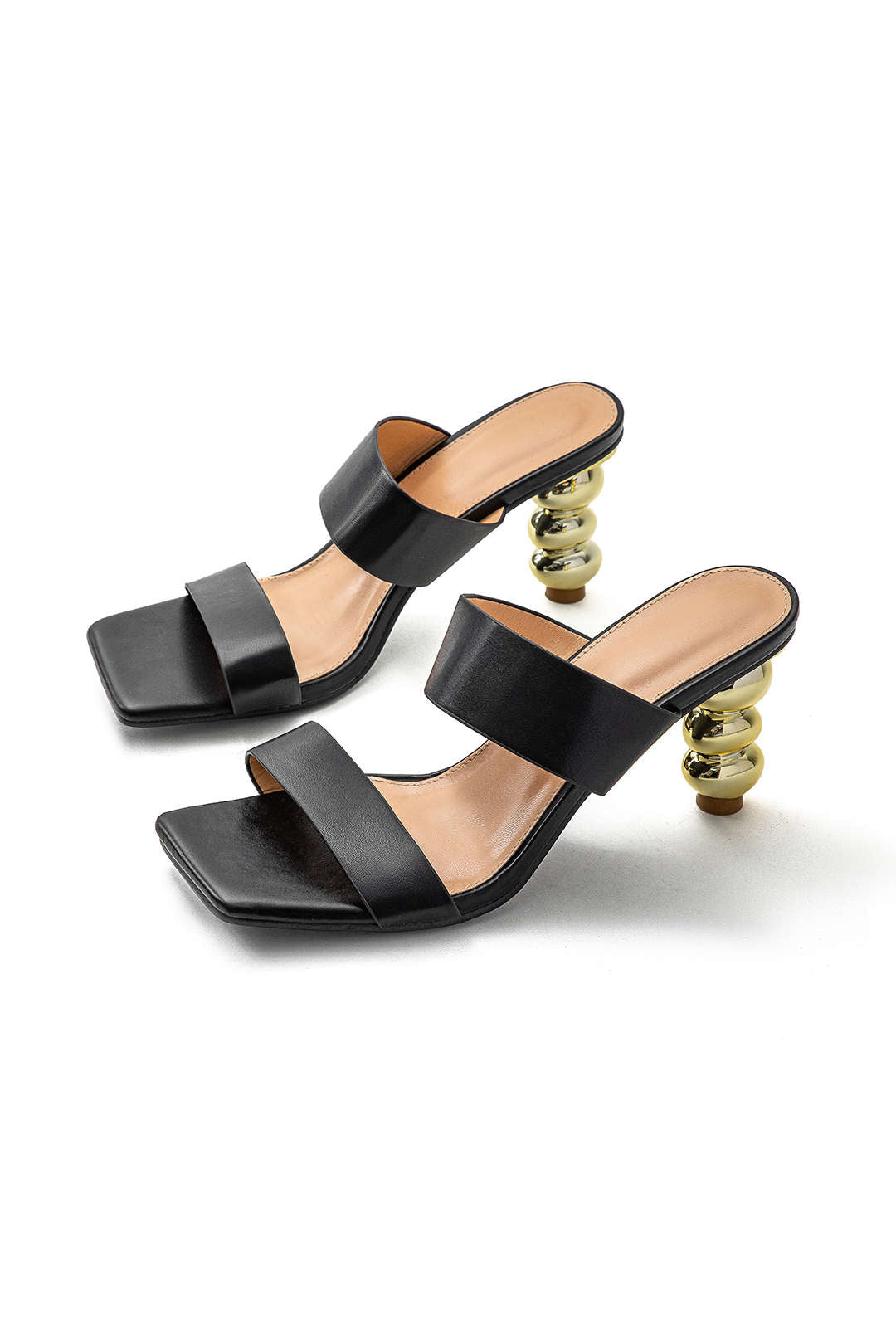 Chic Open Toe Ankle-Strap High Heeled Sandals for Y2K Fashion & Coquette Aesthetic