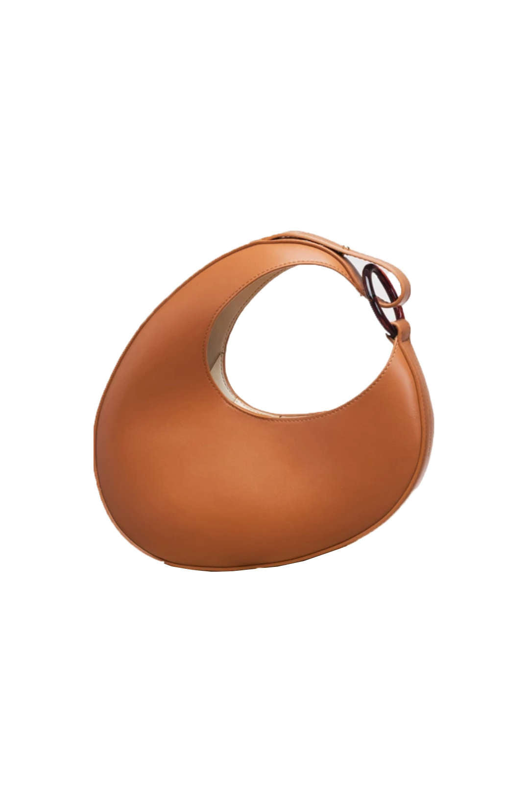 Chic Oval PU Leather Shoulder Bag for Y2K Fashion and Coquette Aesthetic Outfits Chic Oval PU Leather Shoulder Bag for Y2K Fashion and Coquette Aesthetic Outfits