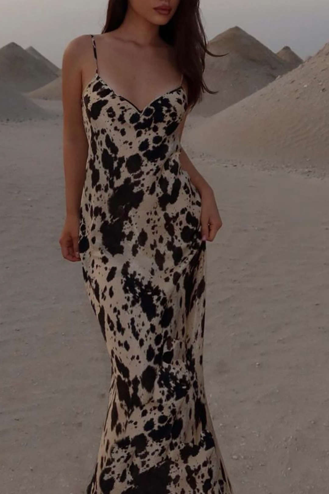 Chic Printed Backless Midi Dress for Y2K Fashion Lovers - Perfect for Coquette Aesthetic Chic Printed Backless Midi Dress for Y2K Fashion Lovers - Perfect for Coquette Aesthetic