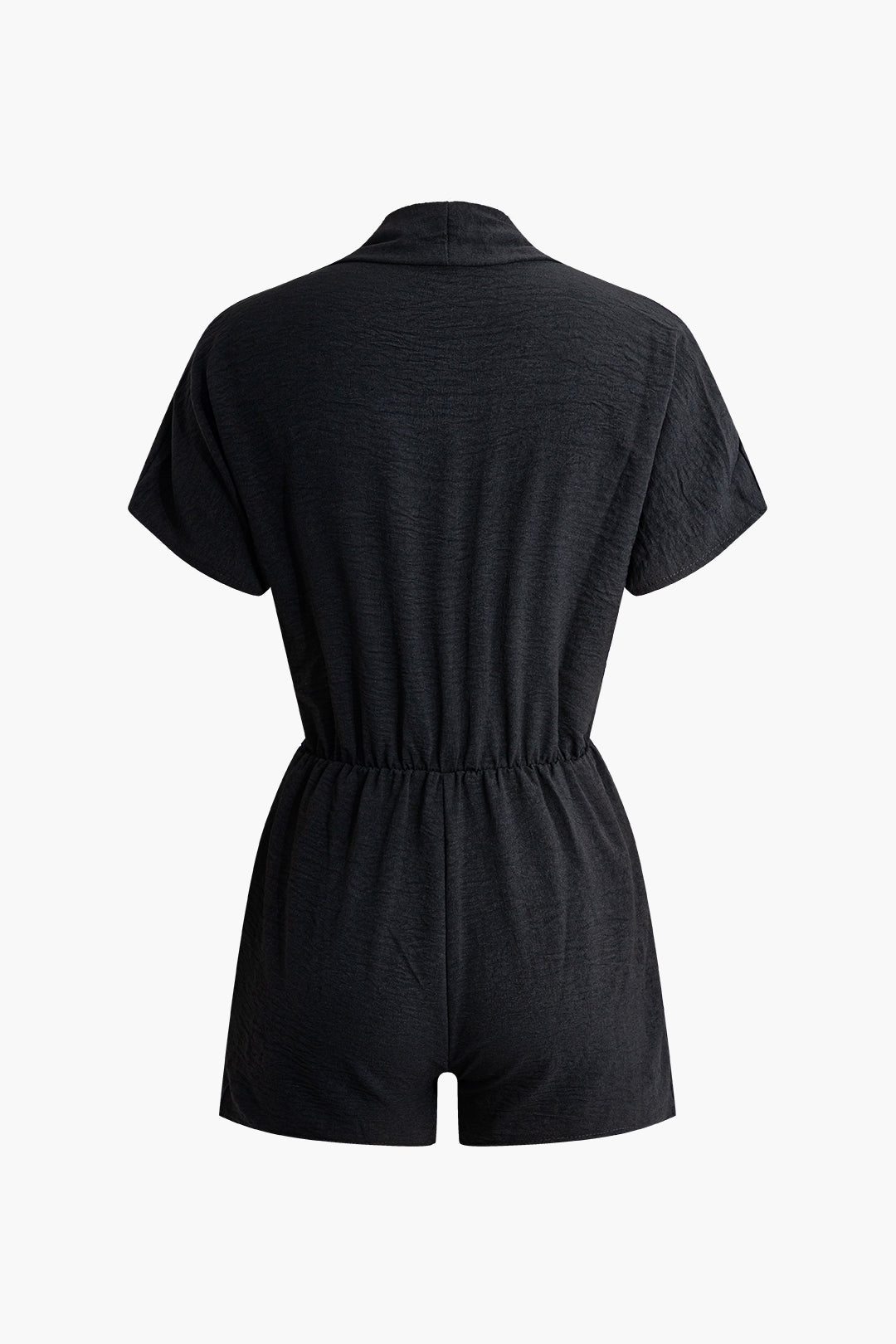 Chic Ruched V-Neck Romper for Y2K Fashion Lovers - Perfect for Coquette Aesthetic Outfits