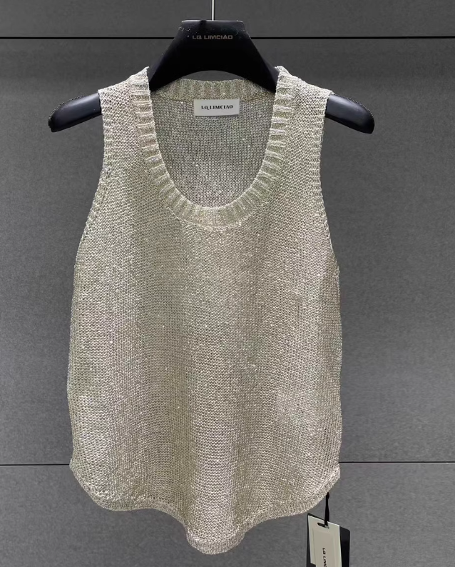 Chic Sleeveless Open Knit Top for Y2K Fashion Lovers - Perfect for Aesthetic Outfits Chic Sleeveless Open Knit Top for Y2K Fashion Lovers - Perfect for Aesthetic Outfits