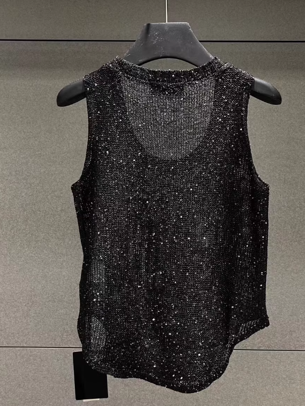 Chic Sleeveless Open Knit Top for Y2K Fashion Lovers - Perfect for Aesthetic Outfits Chic Sleeveless Open Knit Top for Y2K Fashion Lovers - Perfect for Aesthetic Outfits