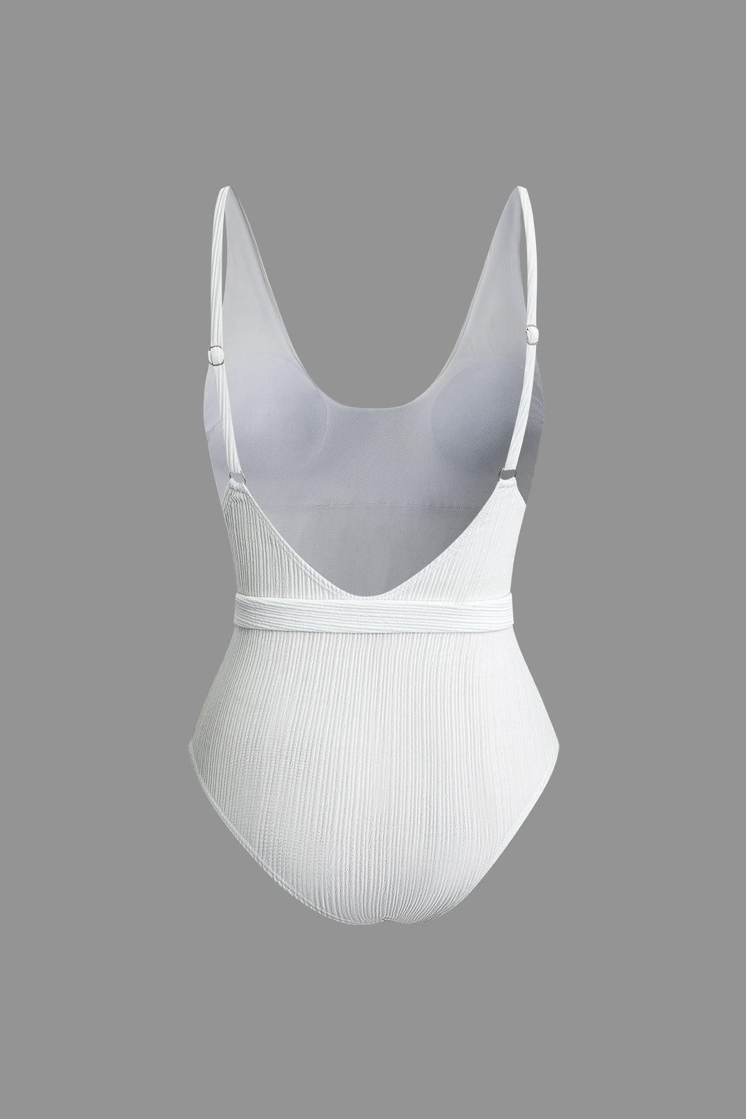 Chic Solid Buckle One-Piece Swimsuit for Y2K Aesthetic Beach Vibes and Summer Fun