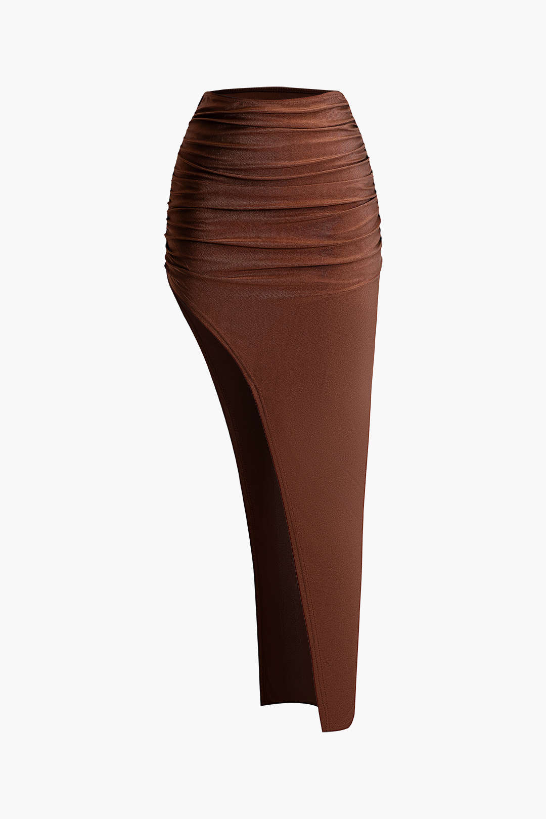 Chic Solid Corset Top & Ruched Split Maxi Skirt Set for Y2K Fashion Lovers Chic Solid Corset Top & Ruched Split Maxi Skirt Set for Y2K Fashion Lovers