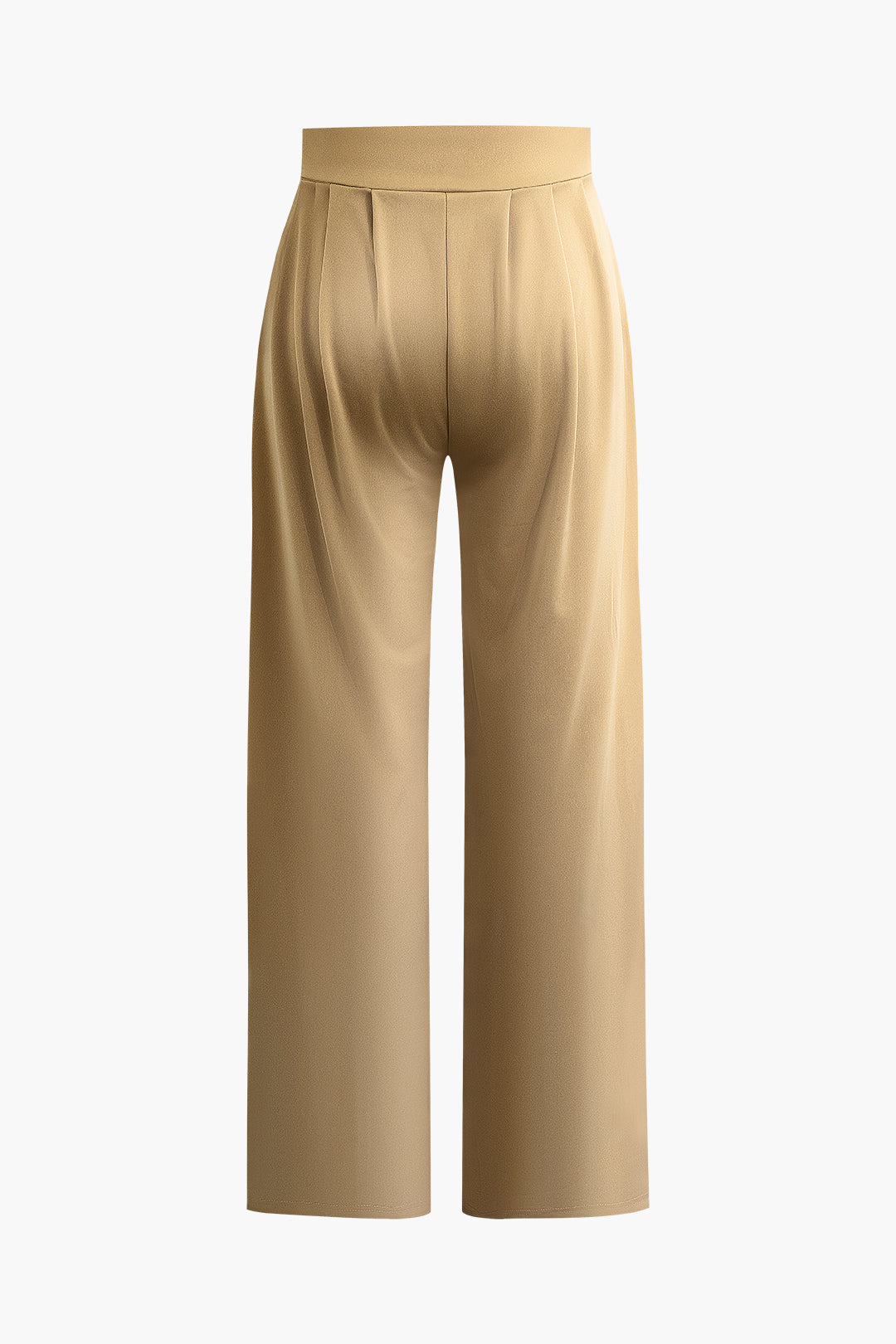 Chic Solid Crop Top and Pleated High-Waist Wide-Leg Pants Set for Y2K Aesthetic Outfits Chic Solid Crop Top and Pleated High-Waist Wide-Leg Pants Set for Y2K Aesthetic Outfits