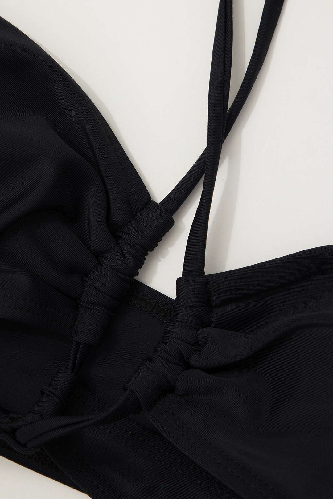 Chic Solid Halter Tie Cut Out One-Piece Swimsuit for Y2K Aesthetic Summer Vibes Chic Solid Halter Tie Cut Out One-Piece Swimsuit for Y2K Aesthetic Summer Vibes