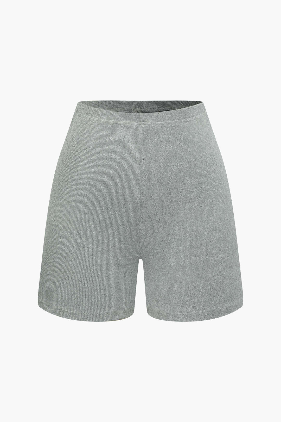 Chic Solid Knit Strapless Top and Shorts Set for Y2K Fashion Aesthetic Outfits Chic Solid Knit Strapless Top and Shorts Set for Y2K Fashion Aesthetic Outfits