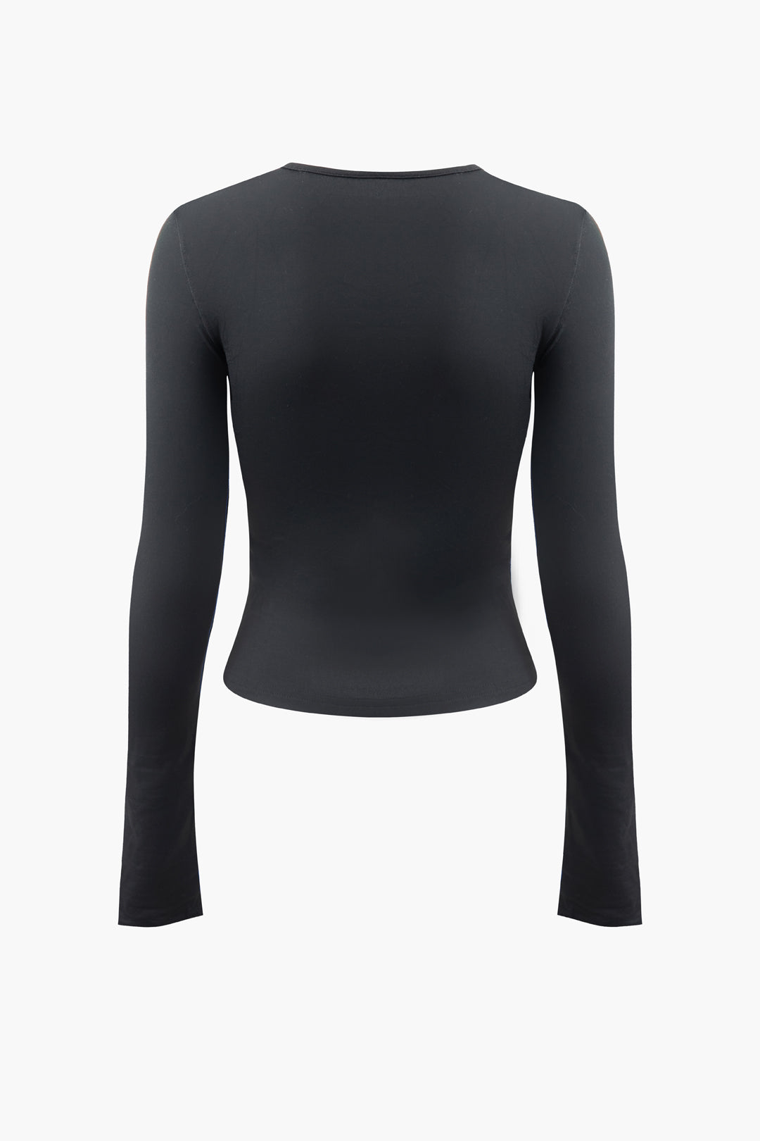 Chic Solid Round Neck Long Sleeve Top & Maxi Skirt Set for Y2K Aesthetic Outfits Chic Solid Round Neck Long Sleeve Top & Maxi Skirt Set for Y2K Aesthetic Outfits