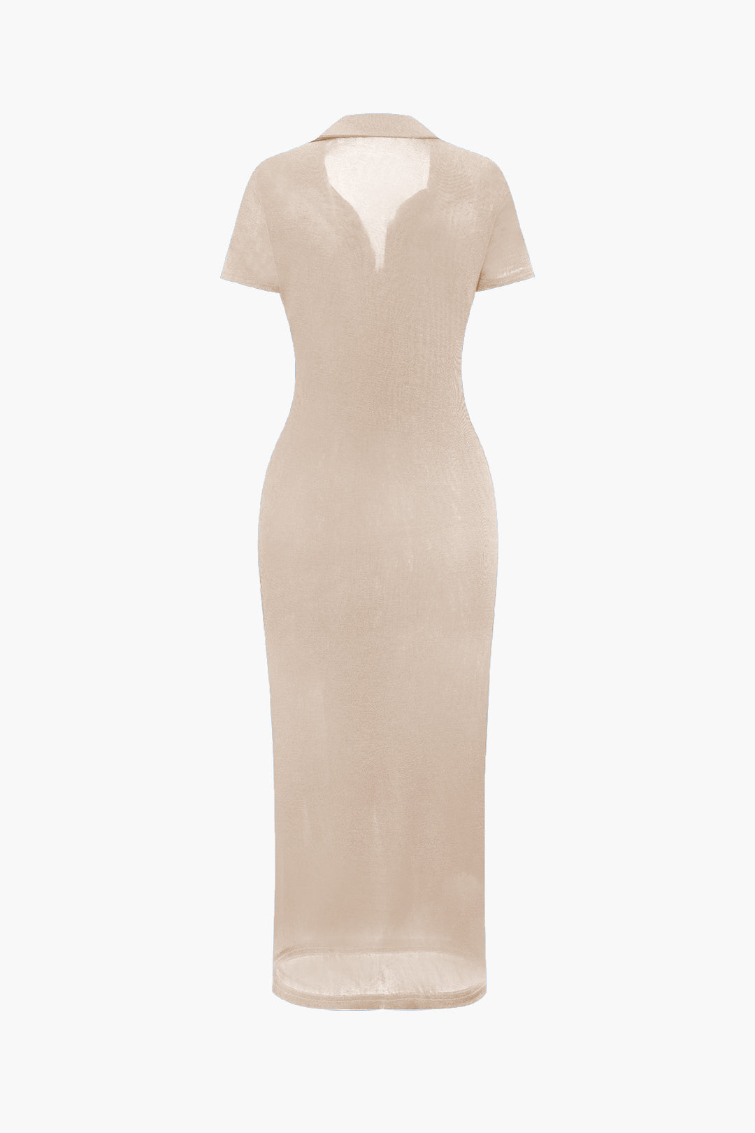 Chic Solid Ruched Button-Up Collar Midi Dress for Y2K Aesthetic and Coquette Style Chic Solid Ruched Button-Up Collar Midi Dress for Y2K Aesthetic and Coquette Style