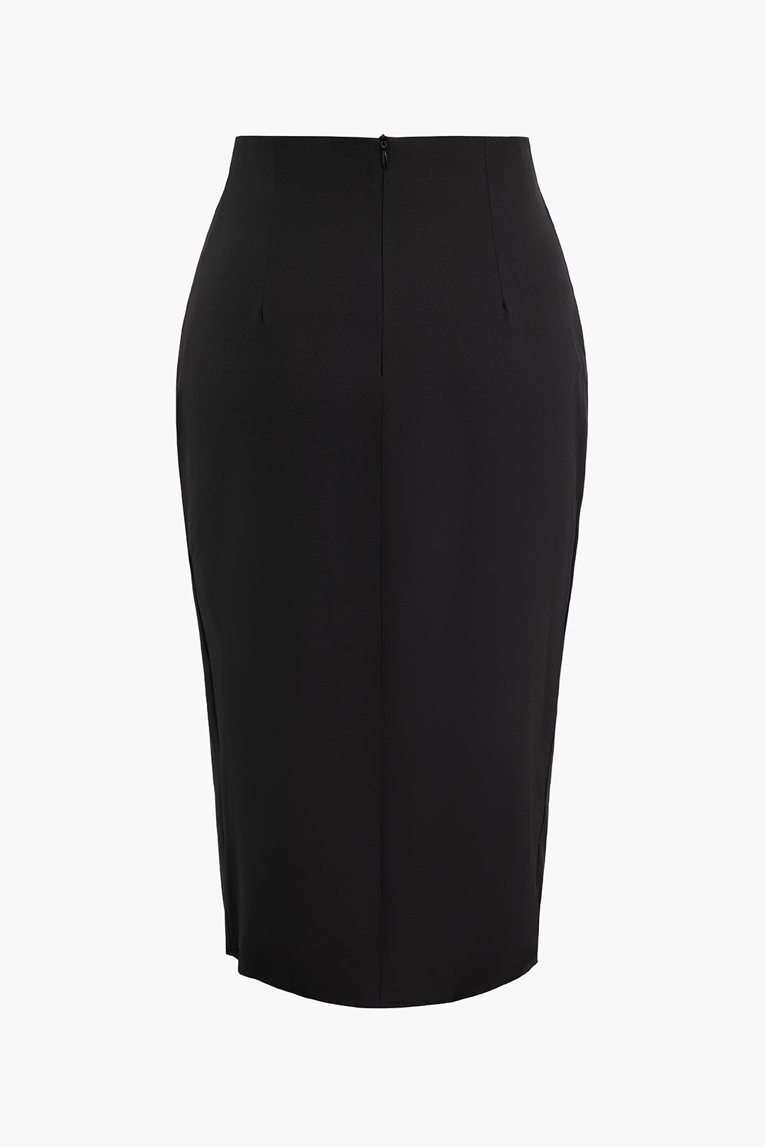 Chic Solid Sleeveless Top & Ruched Split Midi Skirt Set for Y2K Aesthetic Outfits Chic Solid Sleeveless Top & Ruched Split Midi Skirt Set for Y2K Aesthetic Outfits