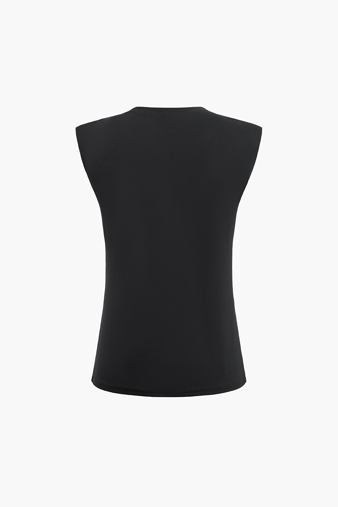 Chic Solid Sleeveless Top & Ruched Split Midi Skirt Set for Y2K Aesthetic Outfits Chic Solid Sleeveless Top & Ruched Split Midi Skirt Set for Y2K Aesthetic Outfits