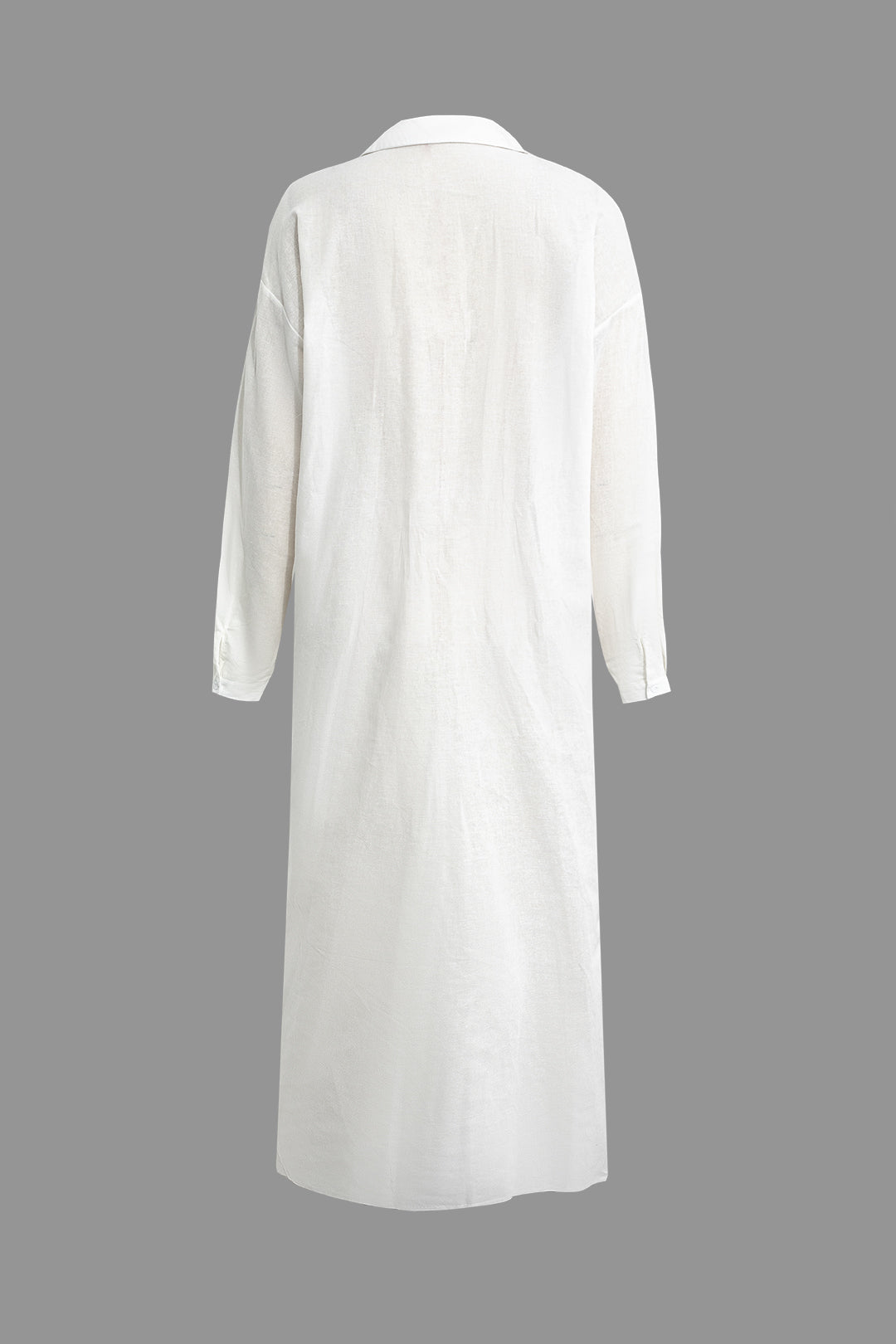 Chic Solid Slit Button-Up Maxi Dress for Effortless Y2K Style and Aesthetic Outfits Chic Solid Slit Button-Up Maxi Dress for Effortless Y2K Style and Aesthetic Outfits