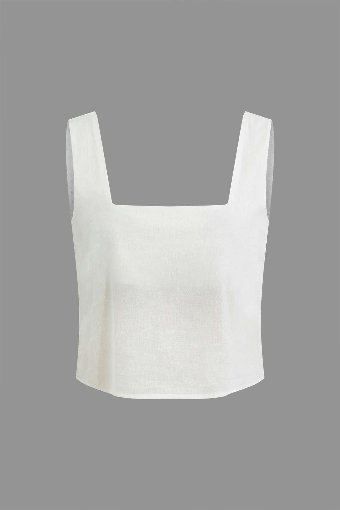 Chic Solid Square Neck Tank Top & Pleated Wide Leg Pants Set for Effortless Y2K Style Chic Solid Square Neck Tank Top & Pleated Wide Leg Pants Set for Effortless Y2K Style