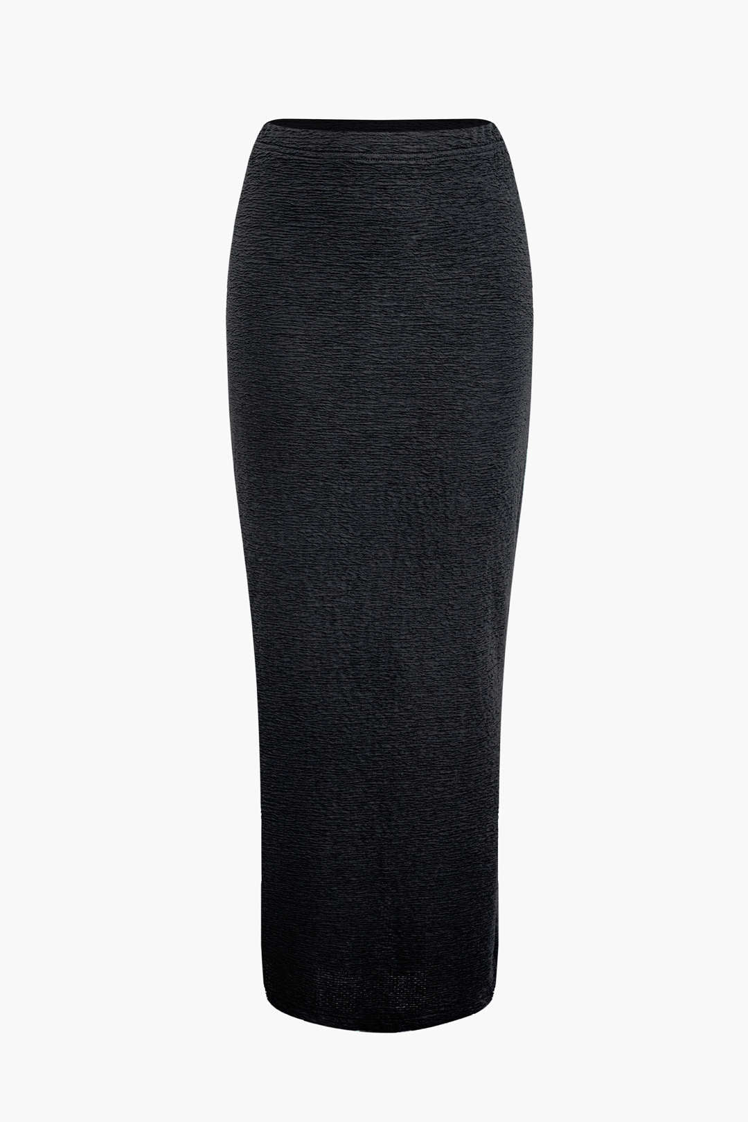 Chic Solid Texture Tube Top & Split Maxi Skirt Set for Y2K Aesthetic Outfits Chic Solid Texture Tube Top & Split Maxi Skirt Set for Y2K Aesthetic Outfits