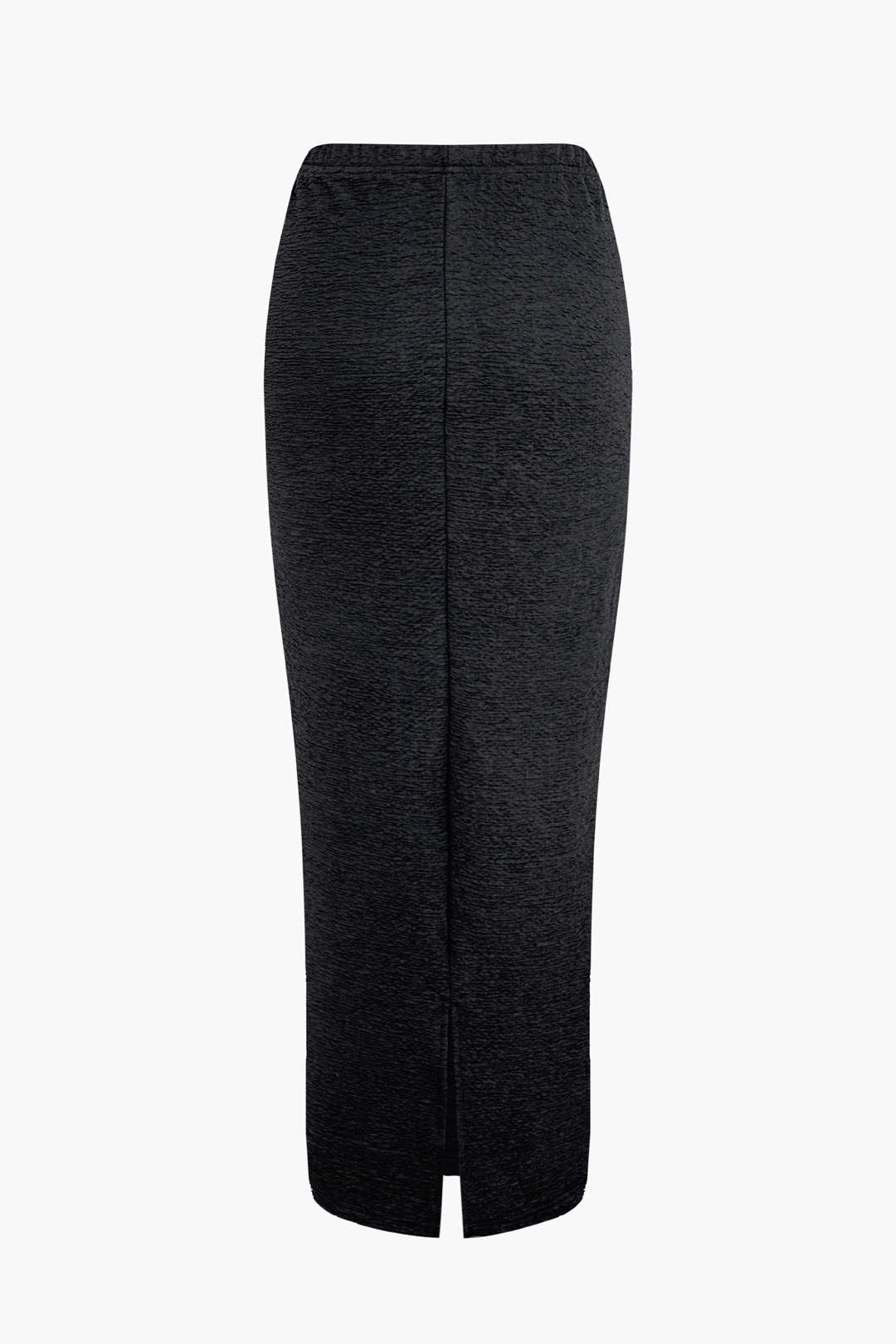 Chic Solid Texture Tube Top & Split Maxi Skirt Set for Y2K Aesthetic Outfits Chic Solid Texture Tube Top & Split Maxi Skirt Set for Y2K Aesthetic Outfits