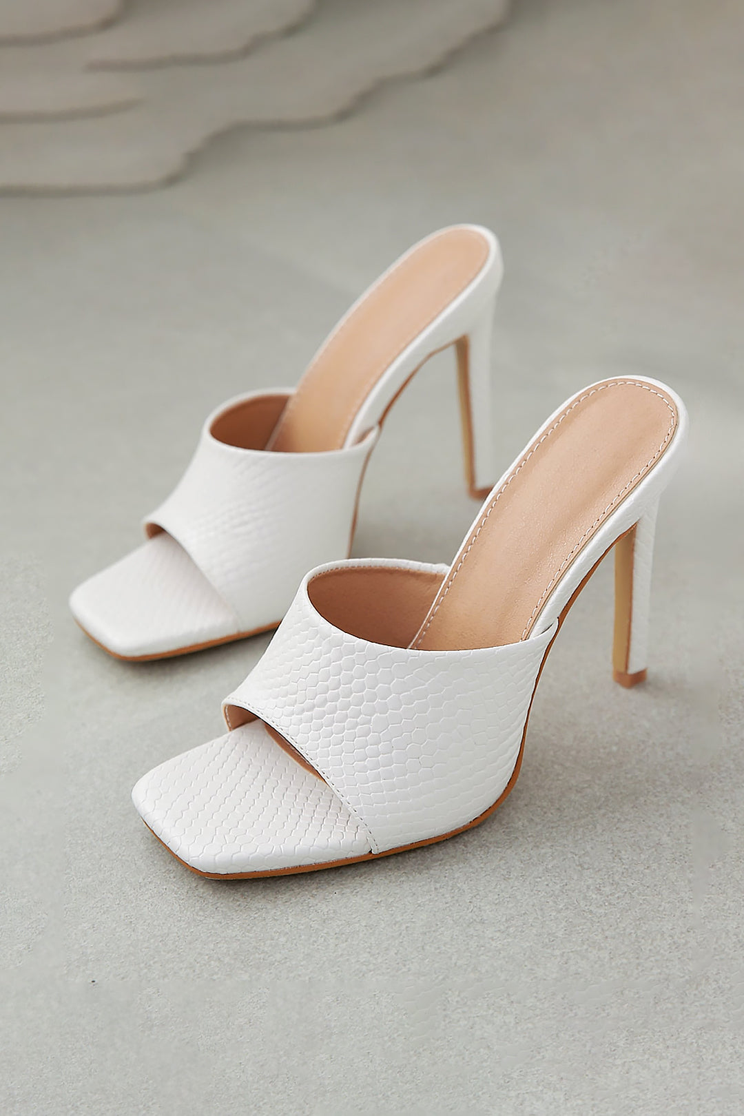 Chic Square Open-Toe Ankle-Strap High Heeled Sandals for Y2K Fashion Lovers