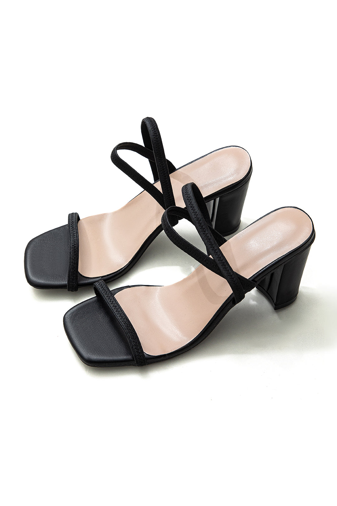 Chic Square Open Toe High Heeled Sandals for Y2K Fashion and Coquette Aesthetic Outfits